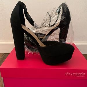 BRAND NEW! Black Suede - Sabrina Pumps